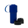 Hemper The Keeper™ 3-Part Grinder in Blue with Storage, Front View on White Background