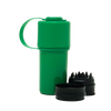 Hemper Keeper 3-in-1 Herb Grinder in Green, Smell Proof Dual Storage - Front View