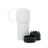 The Keeper™ by Hemper in White - 3-Part Grinder with Storage - Front View