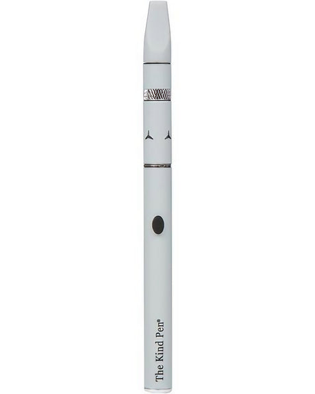 The Kind Pen Slim Wax Vaporizer Pen in Gray, Portable 5" Ceramic Battery-Powered, Front View