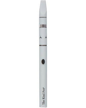 The Kind Pen Slim Wax Vaporizer Pen in Gray, Portable 5" Ceramic Battery-Powered, Front View