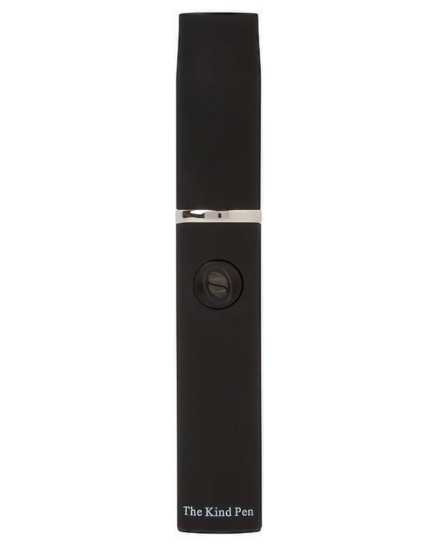 The Kind Pen V2 Tri-Use Vaporizer Kit in Black, front view, portable design for dry herbs and concentrates