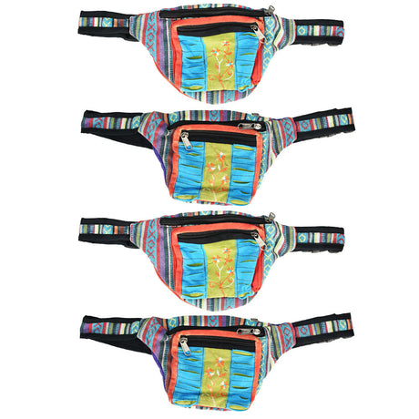ThreadHeads Southwestern Florals Fanny Pack Bundle front view, colorful and compact design