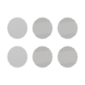 Storz & Bickel small normal screen set for vaporizers, top view on white background