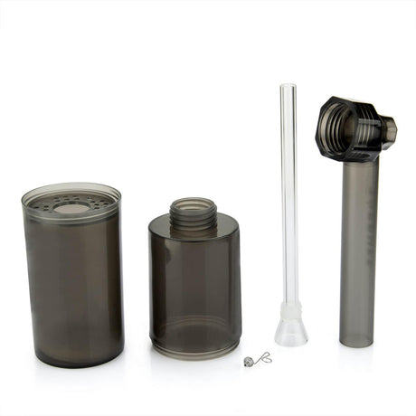 PILOT DIARY Portable Toppuff Water Bottle Pipe Kit with Glass Tube - Front View