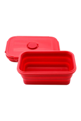 Truweigh Crimson Collapsible Bowl Scale in red, portable design, battery-powered, front view
