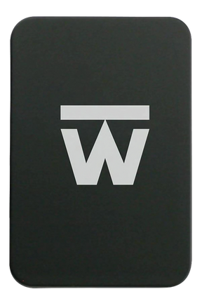 Truweigh Gauge Digital Mini Scale in black, top view, 100g x 0.01g precision, compact and portable