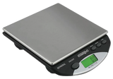 Truweigh General Compact Bench Scale in black and silver, angled view with digital display