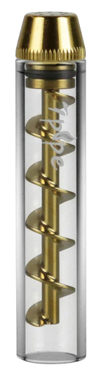 7Pipe Twisty Mini Glass Blunt for Dry Herbs, 2.75" Height, Borosilicate Glass, Front View