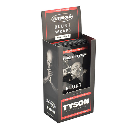 Tyson Ranch x Futurola Terp Infused Hemp Blunt Wraps, 25 Pack Display Box Front View