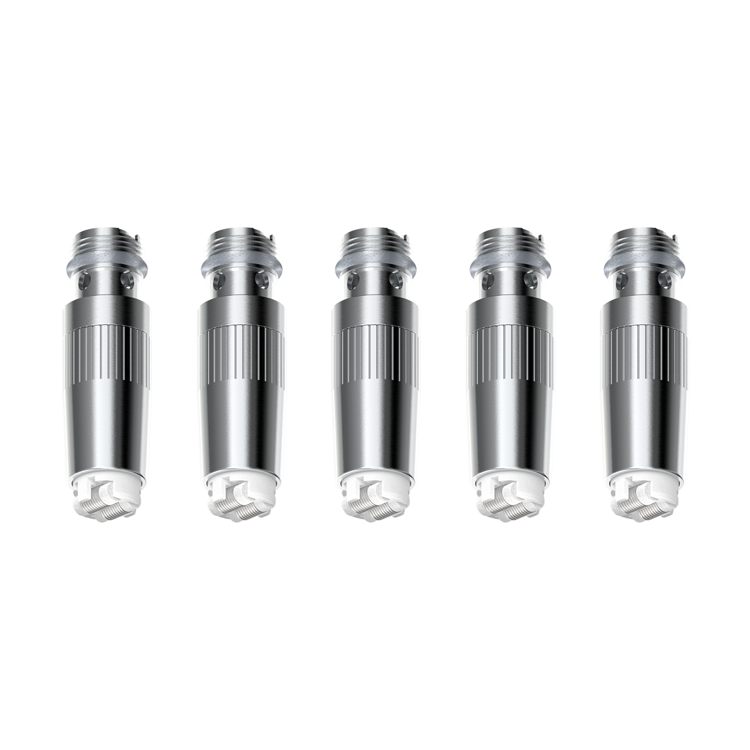 Boundless Terp Pen Coils 3-pack with quartz insert, ceramic material, front view on white background