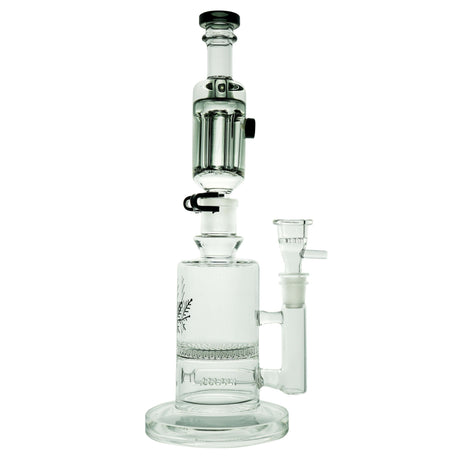 Freeze Pipe Mini Bong with Glycerin Coil and Glass Bowl - Front View