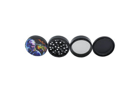 V Syndicate T=HC2 Black Hole SharpShred Grinder, 4-Piece, Black Variant, Top View
