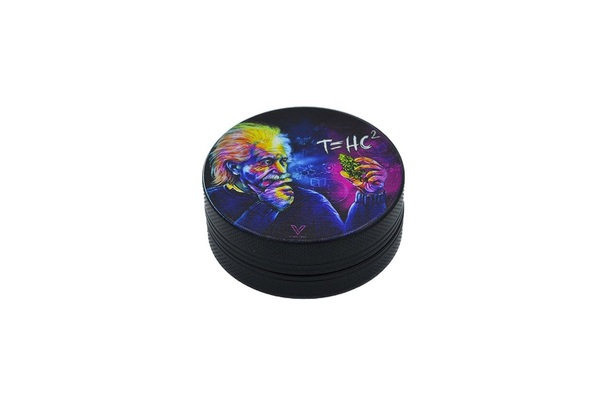 V Syndicate T=HC2 Classic 2-Piece SharpShred Grinder, 55MM, Portable with Einstein Design