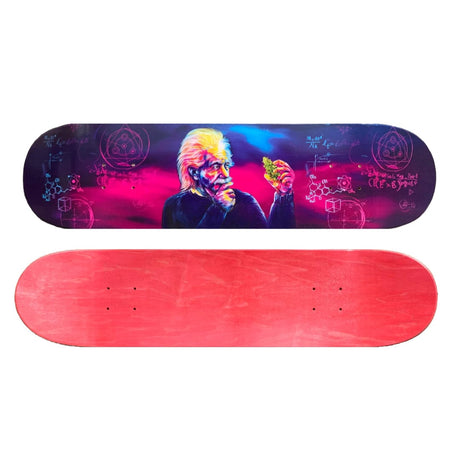 V Syndicate T=HC2 Einstein-Themed Skateboard Decks and Rolling Tray Set, Front View