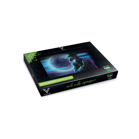 V Syndicate Dark Traveler Glass Rollin' Tray - Medium Size with Astronaut Design