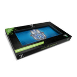 V Syndicate Hamsa Blue Glass Rollin' Tray - Shatter Resistant with Compact Design