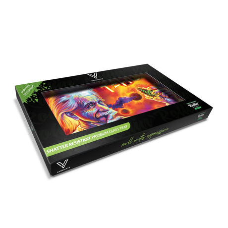 V Syndicate T=HC2 Solar Diesel Glass Rollin' Tray, Medium Size, with Einstein Design