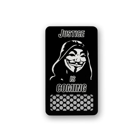 V Syndicate Anonymous Nonstick Grinder Card in Black with Portable Design