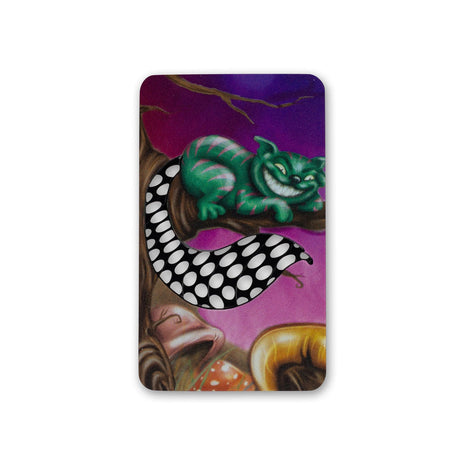 Cheshire Cat Nonstick Grinder Card by V Syndicate, compact and portable with colorful design