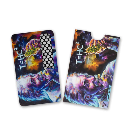 V Syndicate T=HC2 Black Hole Nonstick Grinder Card with cosmic design, portable and compact