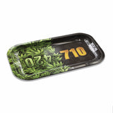 V Syndicate Hybrid 420/710 Rollin' Tray with cannabis leaf design, compact and portable