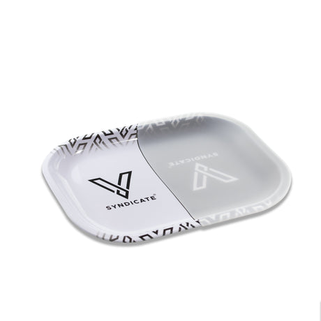 V Syndicate Hybrid Rollin' Tray in black, white, and gray, medium size, angled view on white background