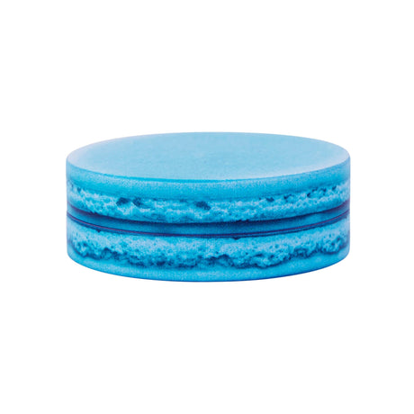 Blueberry Macaron 2-Piece SharpShred Grinder, Compact Design, Front View on White Background
