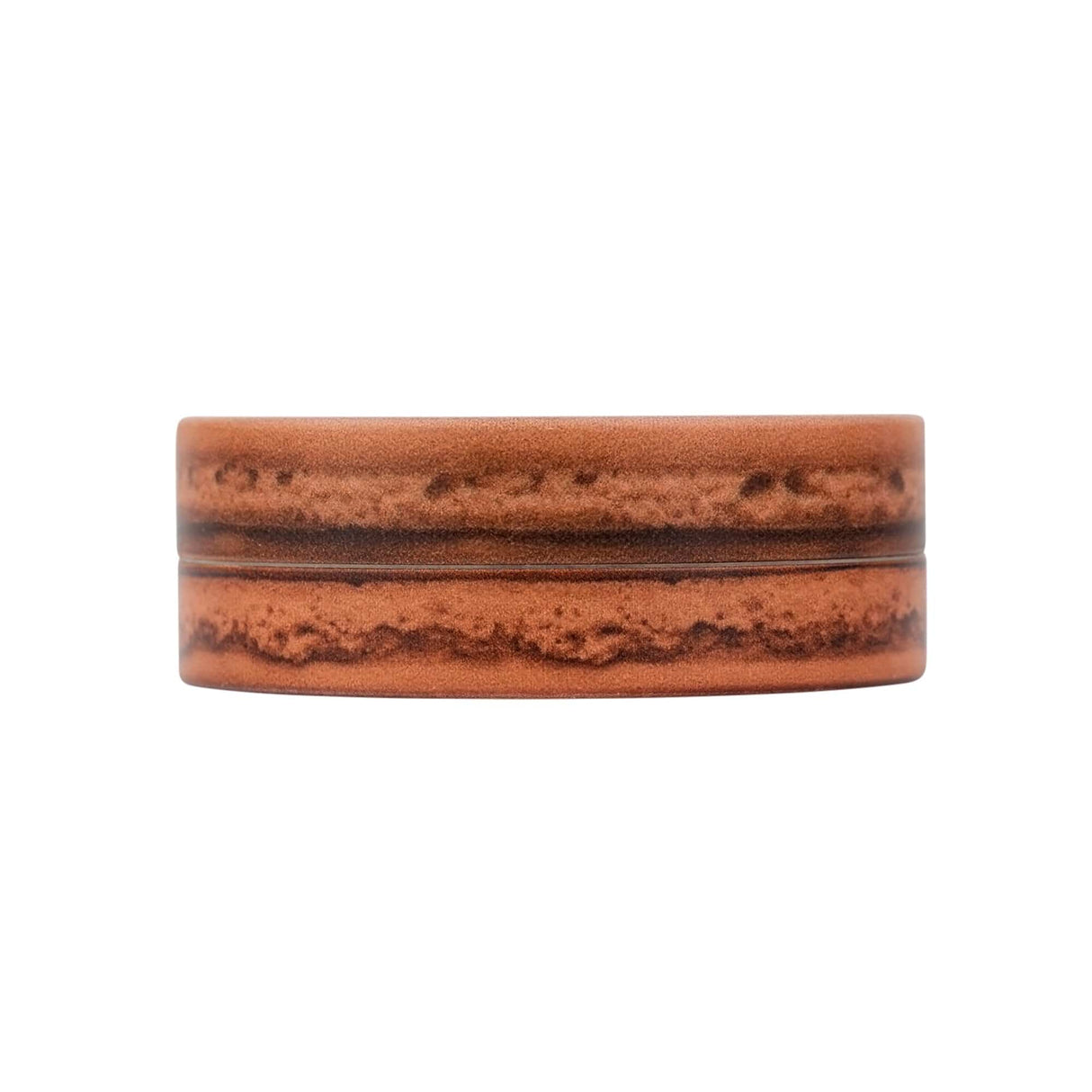 V Syndicate Macaron Chocolate 2-Piece Grinder, Compact Design, Front View on White Background