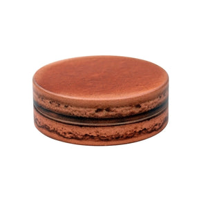 V Syndicate Macaron Chocolate 2-Piece SharpShred Grinder, compact and portable design