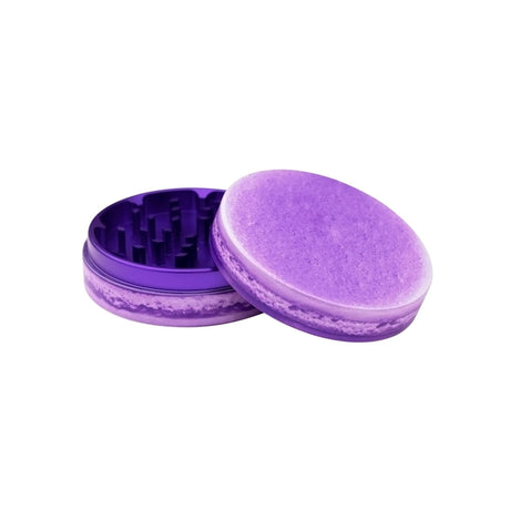 V Syndicate Macaron Lavender 2-Piece SharpShred Grinder, Compact and Portable, Isolated on White
