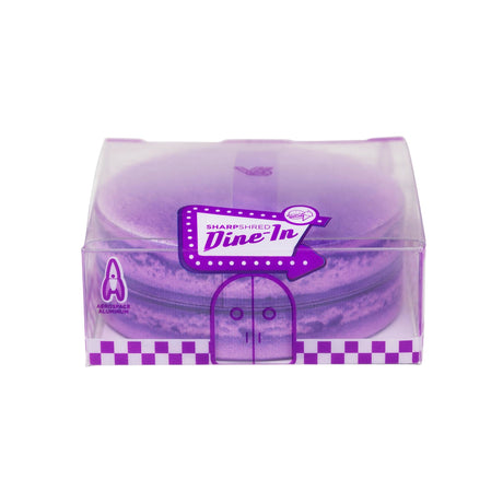 V Syndicate Macaron Lavender 2-Piece SharpShred Grinder, Compact & Portable, Front View