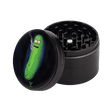 V Syndicate Pickle 4-Piece CleanCut Grinder in Black, Nonstick, Portable Design, Top View