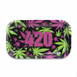 V Syndicate 420 Retro Metal Rollin' Tray in medium size with colorful cannabis leaf design
