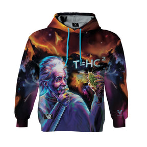 V Syndicate T=HC2 Genius Black Hole Hoodie with vibrant 360° print, available in sizes S to XXL