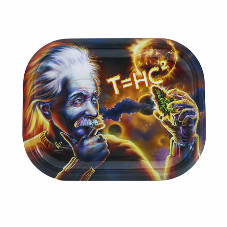 V Syndicate Einstein Solar Diesel Metal Rolling Tray, Multicolor, Compact Design