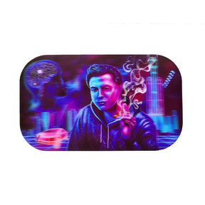 V Syndicate Space Xhale 3D Mag-Slaps with vibrant blue and purple cosmic design, medium size