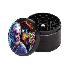 V Syndicate T=HC2 Genius Black Hole 4-Piece Grinder with Nonstick Feature - Angled View