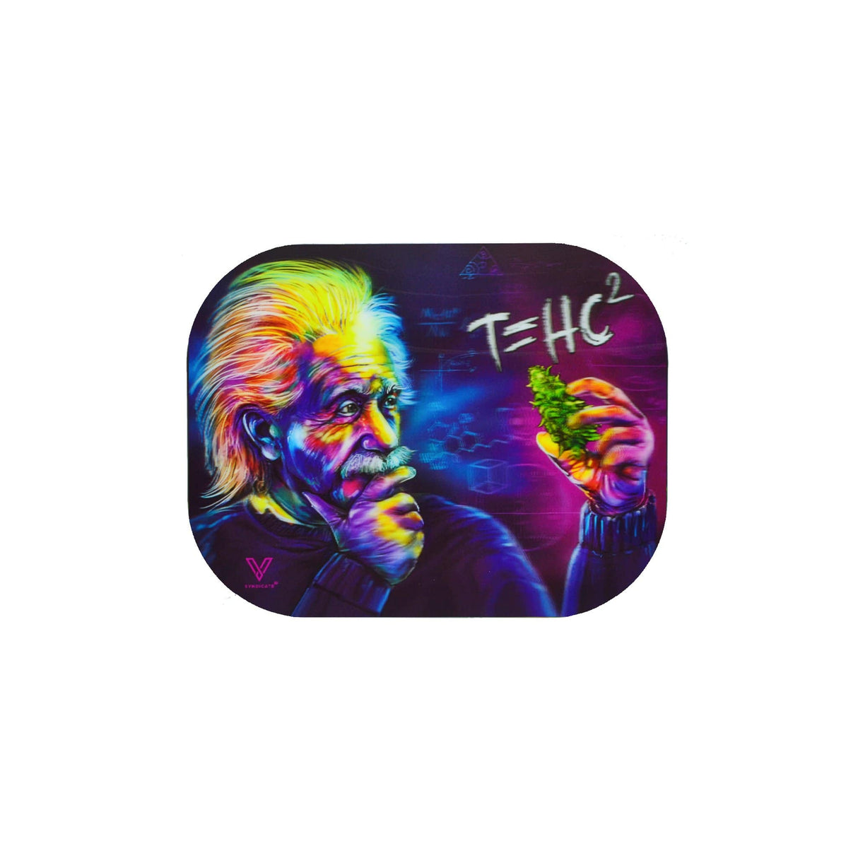 V Syndicate T=HC2 Einstein Mag-Slap in Blue & Purple, Portable Magnetic Rolling Tray