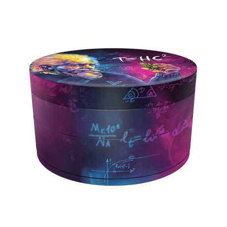 V Syndicate T=HC2 Genius 4-Piece Grinder in Blue/Purple - Compact and Portable