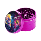 V Syndicate T=HC2 Einstein 4-Piece SharpShred Grinder in Pink, Portable with Deep Chamber
