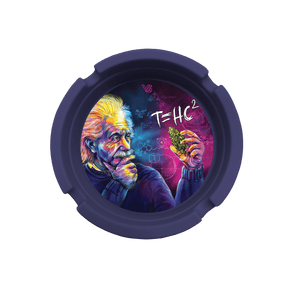 V Syndicate T=HC2 Genius Silicone Ashtray in Blue & Purple, Compact & Portable Design