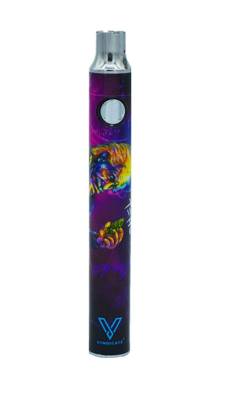 V Syndicate T=HC2 Genius Klic Vape Battery, 1100mAh, Purple, Portable Design