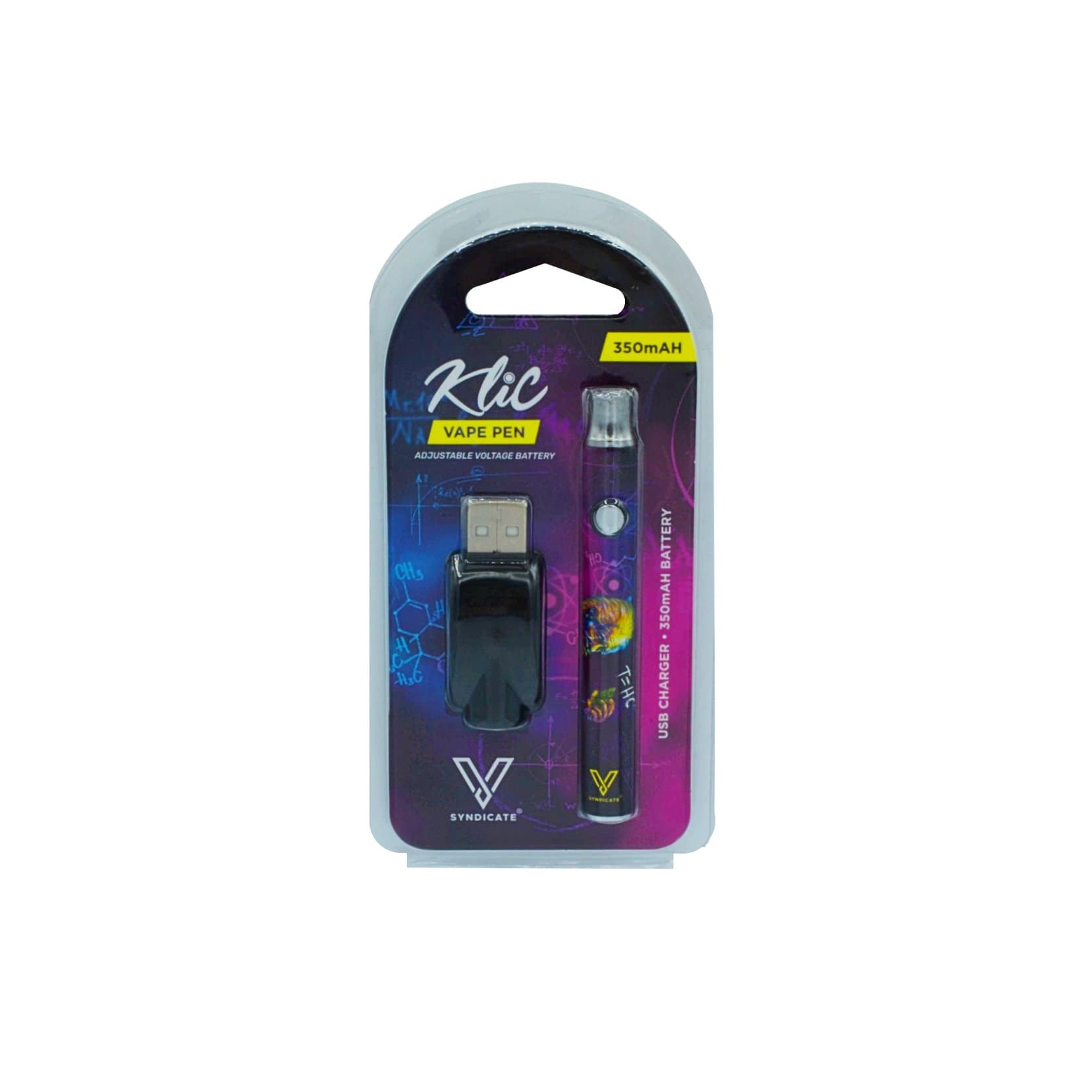 V Syndicate T=HC2 Genius Adjustable 510 Vape Battery - Dual Power