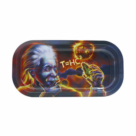 V Syndicate T=HC2 Einstein Solar Diesel Metal Rolling Tray with Vibrant Artwork