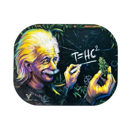 V Syndicate T=HC2 Einstein-themed magnetic rolling tray with vibrant artwork