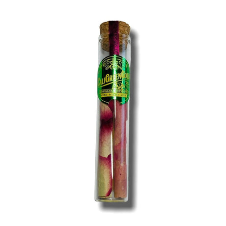 CaliGreenGold LaRosé 2g Rose Petal Cones Variety Pack in Glass Tube - Front View