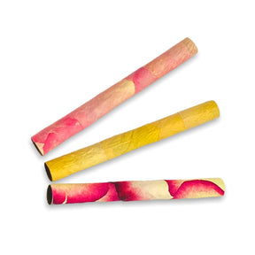 LaRosé Spiral Filter Rose Petal Cones 2g Variety Pack by CaliGreenGold on white