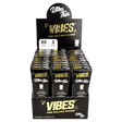 VIBES Ultra Thin Cones 30 Pack display, portable rolling papers for dry herbs, front view