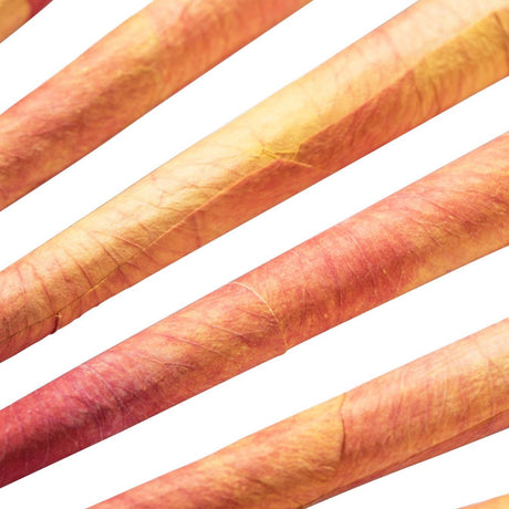 Cali Sunset Rose Petal King Cones 6-Pack by PETALS, Close-Up on White Background
